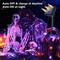 Brizled Orange & Purple Halloween Lights, 2 Pack Total 78FT 240 LED Solar Halloween Fairy Lights, 8 Modes Outdoor Orange Fairy Light, Purple Twinkle Light String Black Wire Outside Spooky Decorations